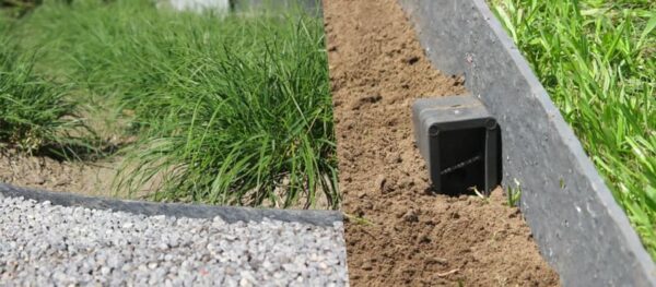 Décoration extérieure avec bordure rouleau flex