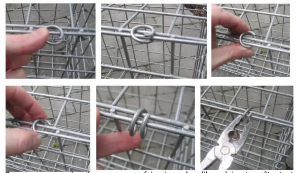 Aménagement extérieur avec un mur en gabion