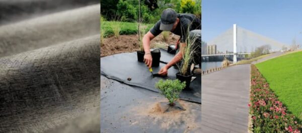 Géotextile weed stop pro 15kN pour aménagement extérieur