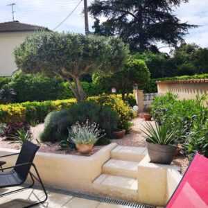 un jardin en gravier