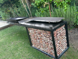 Pierre à gabion de marbre rose