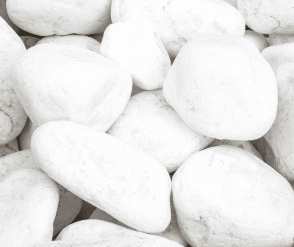 Galet Blanc marbre Carrare 60/100