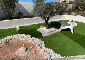 aménagement extérieur galet jardin