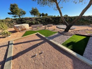 Agrégats de marbre rose : Gravier, galet et sable pétanque de marbre rose