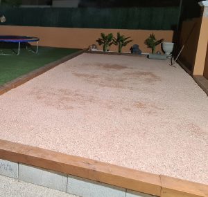 Sable stabilisé pour terrain de pétanque à Pau