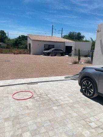 Gravier de jardin pour parking à Rennes