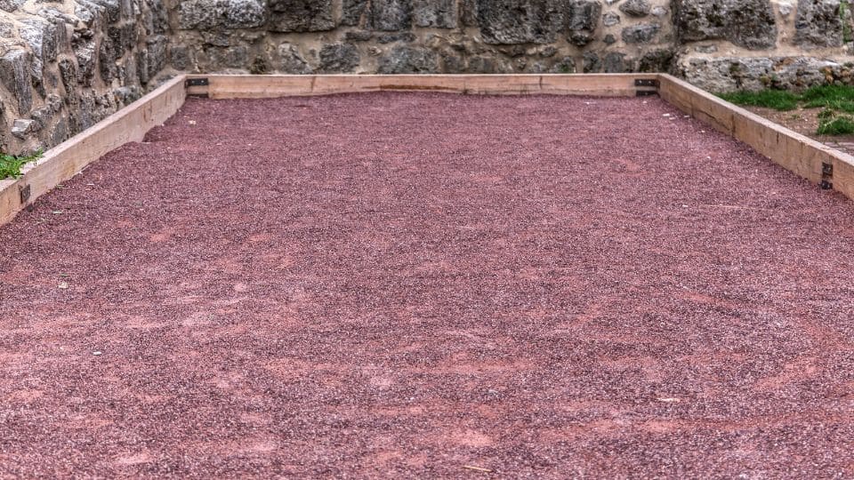 Sable stabilisé pour terrain de pétanque