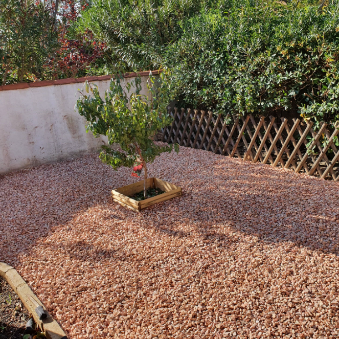 Gravier de marbre rose pour aménagement extérieur près de Troyes