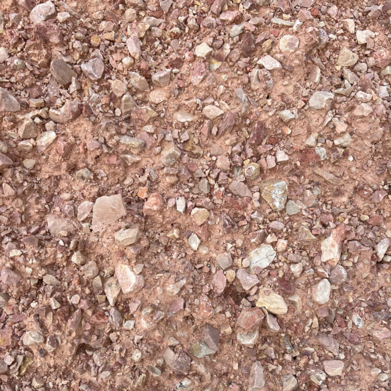 Gravier tout venant rose naturel granulométrie 0-20 mm pour aménagement extérieur et terrain de pétanque